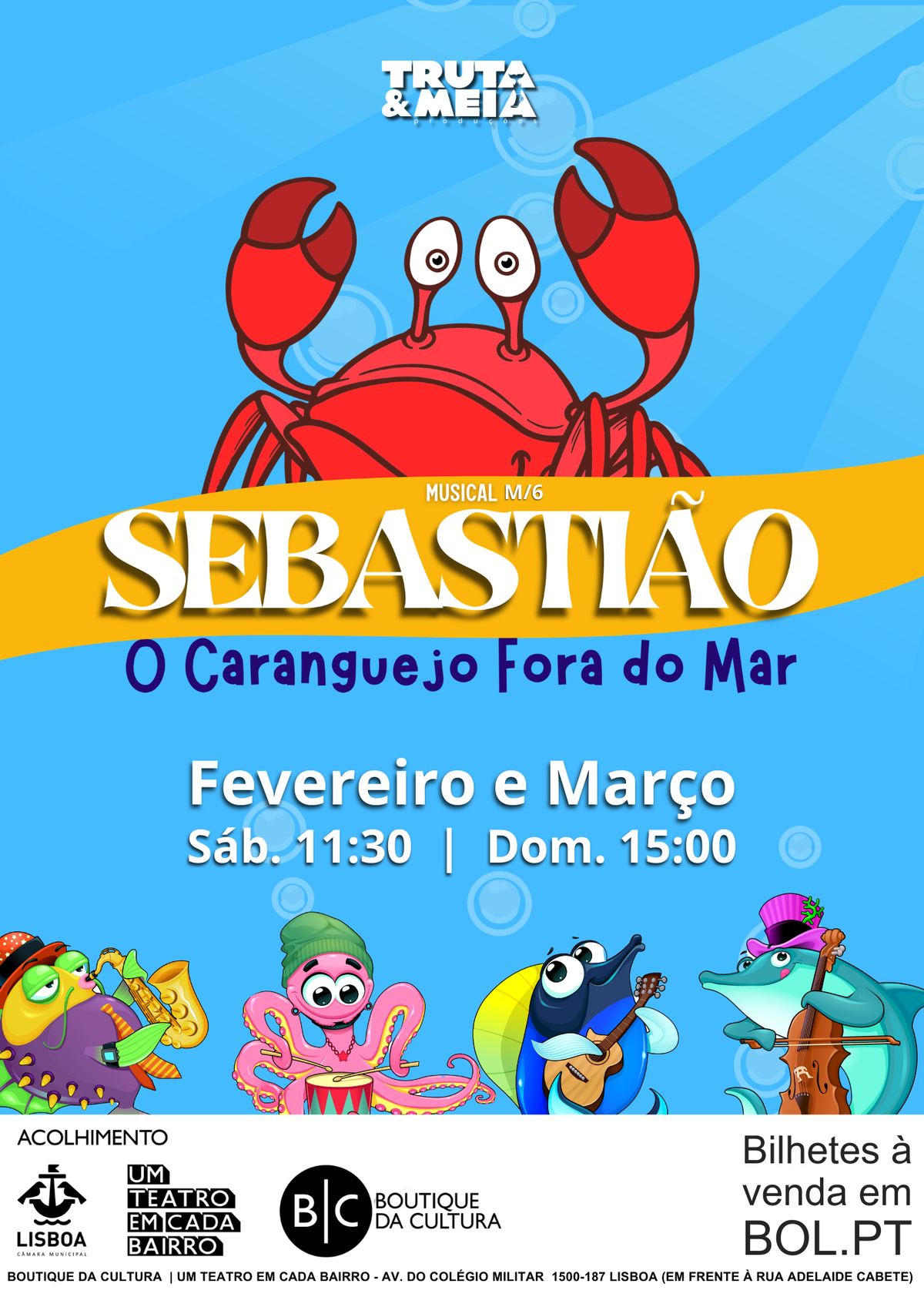 Poster for SEBASTIÃO - O CARANGUEJO FORA DO MAR