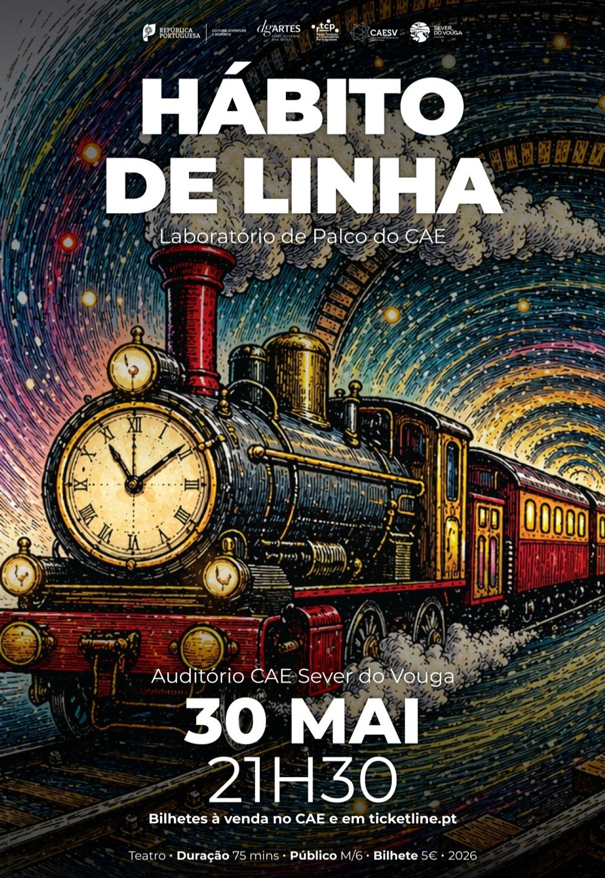 Poster for Hábito de Linha, pelo Laboratório de Palco