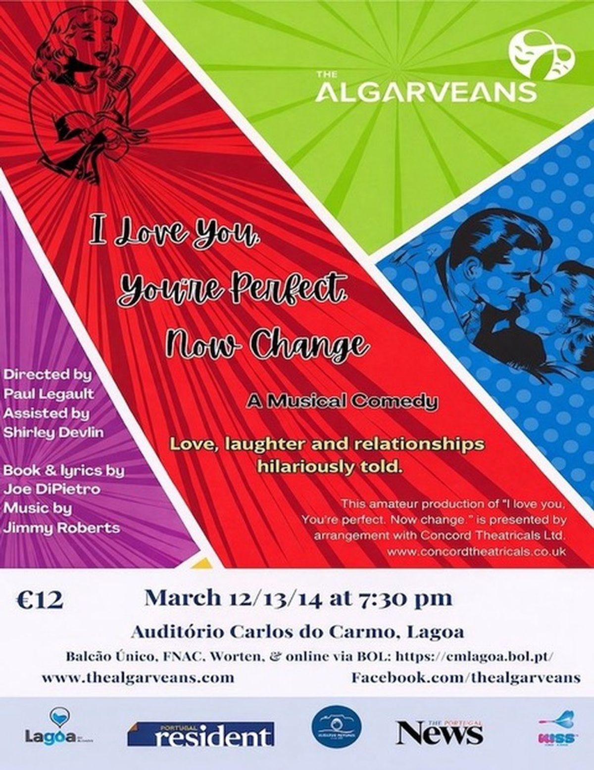 Poster for I LOVE YOU, YOU’RE PERFECT, NOW CHANGE - THE ALGARVEANS